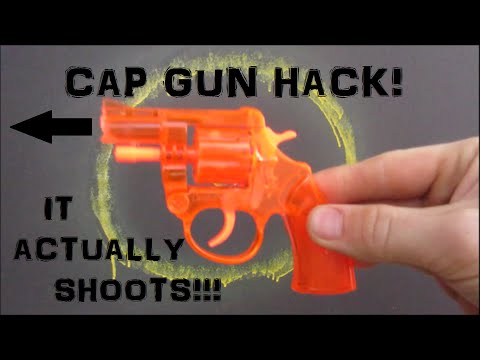 CAP GUN HACK!!!  SpitWad Shooter! TOY (Actually Working)