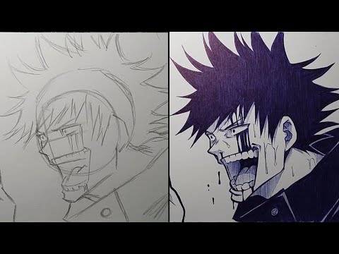 How To Draw Megumi Fushiguro (Manga Style) Step By Step - [Jujutsu Kaisen]