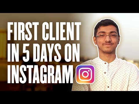 How I got my first client in 5 days on Instagram