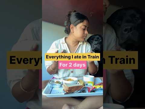 Kolkata to Bangalore in *TRAIN*  with pet dog 🐶🤩🌸 Day 222/365 #whatieatinaday #trending