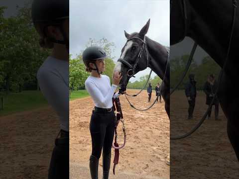 The only thing I do not mind doing in the rain 🐎