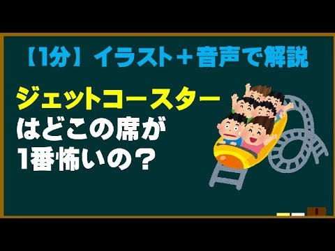 【1分】  ジェットコースターはどの席が怖い？【ためになる身近な科学】