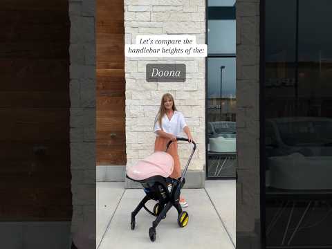 Handlebars height comparison!  #shortvideo #short #shorts #babyproducts #strollers #doona #cybex