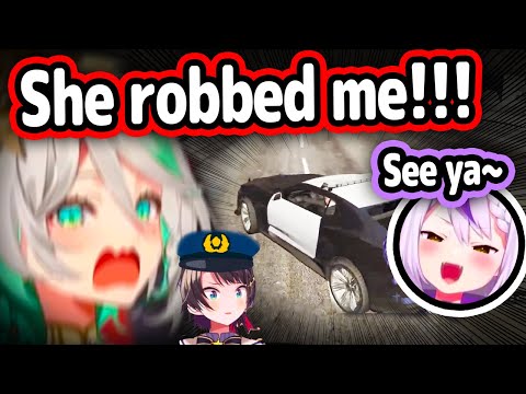 Laplus Robs Cecilia and Got Beat Up By Subaru After She Found Out【Hololive】