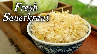 Making Fresh Sauerkraut - 18th Century Cooking