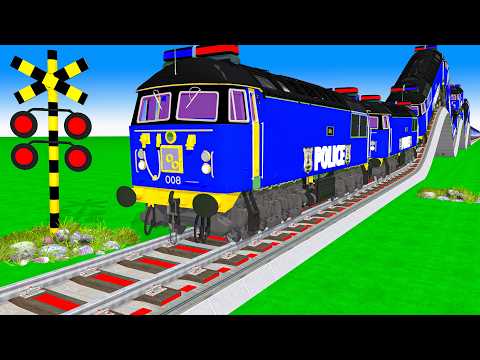 踏切アニメ あぶない電車 TRAIN 🚦 Fumikiri 3D Railroad Crossing Animation