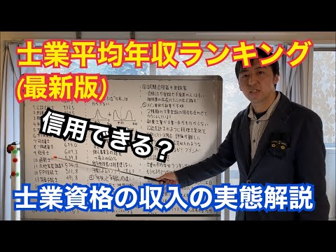 最新版、士業の年収ランキングは信用できない？ランキングからは分からない資格士業の収入の実態について解説します。