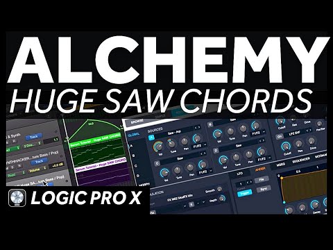 Alchemy Tutorial - Huge SAW CHORDS Like FLUME (EDM / Future Bass / Pop) [LOGIC PRO X)