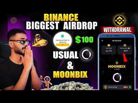 MOONBIX & USUAL AIRDROP WITHDRAWAL ON BINANCE LAUNCHPOOL || NEW AIRDROP LISTING  || TOKEN WITHDRAW