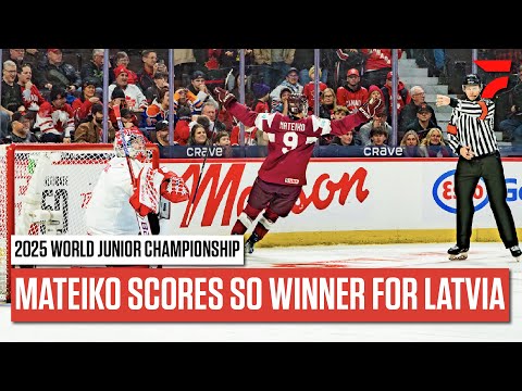 WORLD JUNIORS UPSET: Eriks Mateiko Scores Shootout Winner For Latvia In 3-2 Final Against Canada