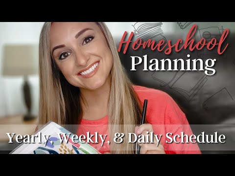 HOW I PLAN OUR HOMESCHOOL YEARLY, WEEKLY, & DAILY // How To Stay on Track // My Favorite Planner