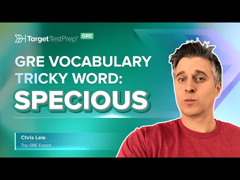 GRE Vocabulary: Tricky Words Series 📗 Specious