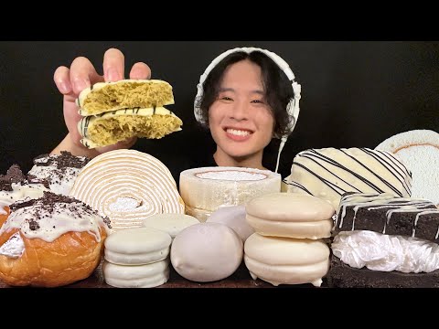 ASMR White Chocolate Party‼️【eating sound/mukbang】