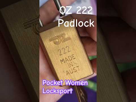 OZ 222 Brass Padlock | soild brass beautiful padlock #locksport #lockpicking