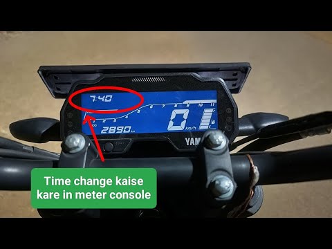 Yamaha MT 15 Time Change in Meter Console l MT 15 time change kaise kare l mt 15 instrument cluster