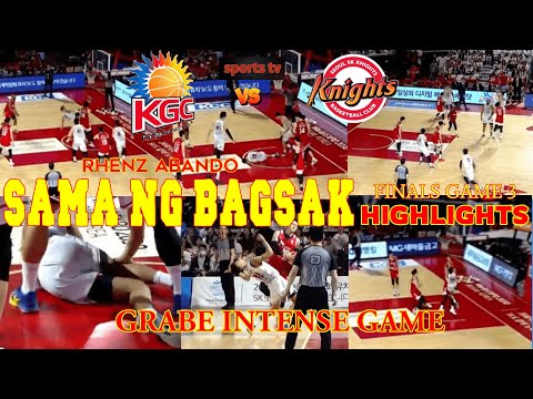 Rhenz Abando SAMA NG BAGSAK |KGC vs SK |KBL Finals 2023 |GRABE INTENSE GAME |G3 Highlights sports tv