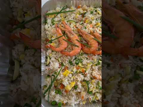 Rice with shrimp and vegetables #shortvideo #food #fypyoutube #rice e