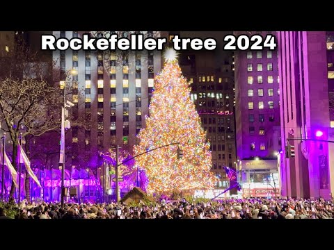 Rockefeller Center Christmas Tree Lighting 2024 New  York City