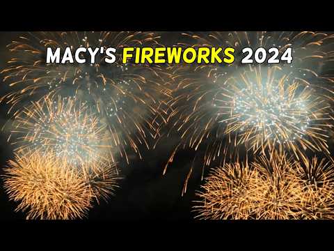 🎇 Macy's 4th of July FIREWORKS 2024 - New York City Full Fireworks Show | Independence Day Fireworks