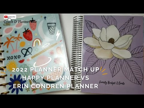 Planner Match Up| Happy Planner vs Erin Condren Planner