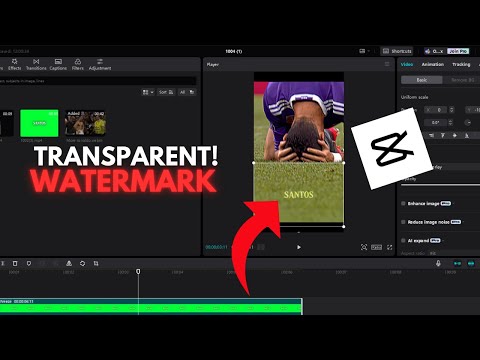 Transparent Watermark CAPCUT Tutorial ☠️🔥