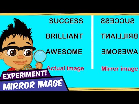 Science trick: Mirror writing |Mirror image experiment|Easy Science Experiments🔍DIY Science for Kids