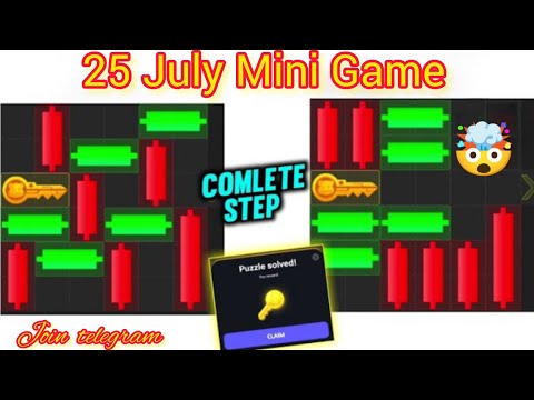 Mini Game Complete Step 25 July 🥳 Hamster Kombat Mini Game kaise Paar Kare| Mini Game hamster kombat