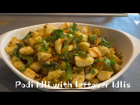 Podi Idli with Leftover Idlis  Recipe