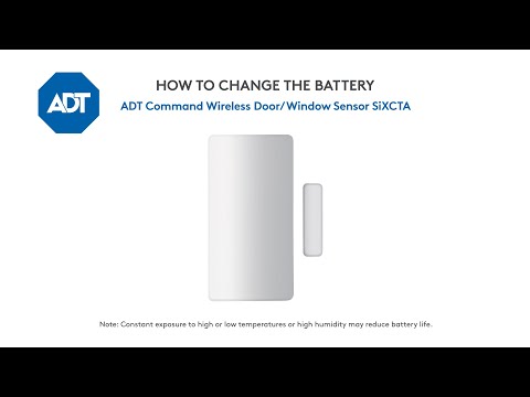 How to change the battery in your ADT Command Door/Window Sensor (SiXCTA)