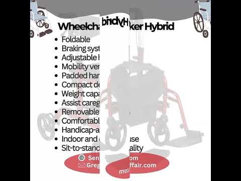 Experience Freedom: The Wheelchair Walker Hybrid Redefining Independence!