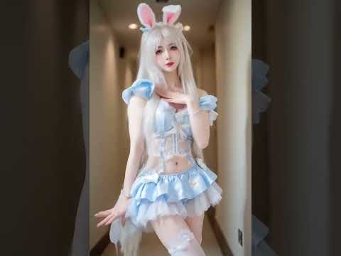 Bunny girl cute dance 🥰🥰 #tiktok #dance #shorts