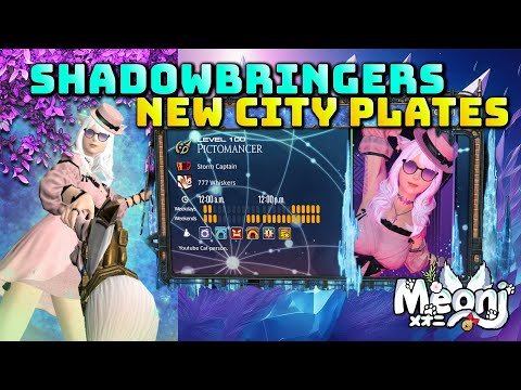 FFXIV: New Shadowbringers City Adventurer / Portrait Plates - Bicolor Gemstones 7.1