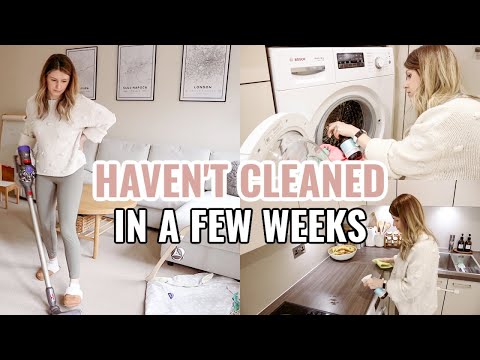 CLEAN WITH ME *newborn mum* | HAVEN'T CLEANED IN WEEKS | SPRING CLEANING MOTIVATION UK 2023