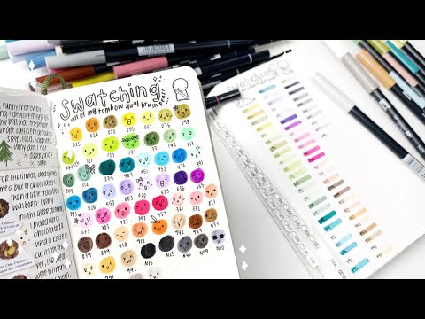 Swatching All Of My Tombow Dual Brush Pens & Giving My Opinions