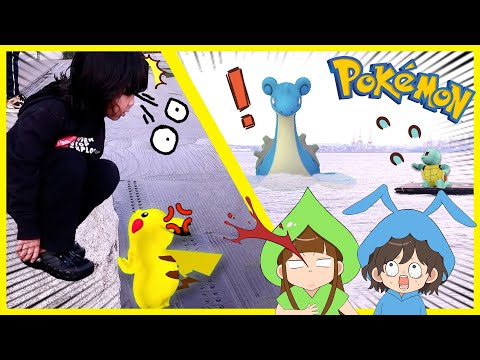 【がちポケモン】野生のピカチュウとラプラスが現れたから捕まえて遊んでみた！