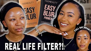 I TESTED HUDA BEAUTY'S EASY BLUR FOUNDATION FOR 12 HOURS! | Fayy Lenee