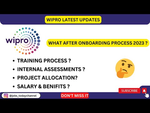 WIPRO ONBOARDING PROCESS | COMPLETE DETAILS |TRAINING | PROJECT | SALARY | 2023 |