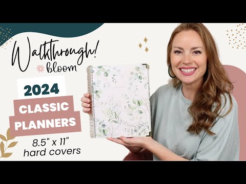 2024 8.5" x 11" Hard Cover Planners - bloom Daily Planners ®