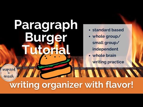 How to Use The Paragraph Burger Organizer