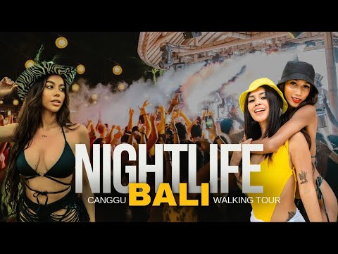 BALI NIGHTLIFE 🇮🇩 Сanggu WALKING Tour | Club & Party in Bali 2024