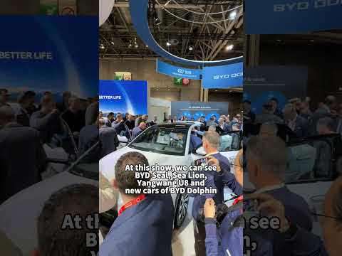 Whenever there is a crowd, there is BYD DCar Original#byd #parismotorshow