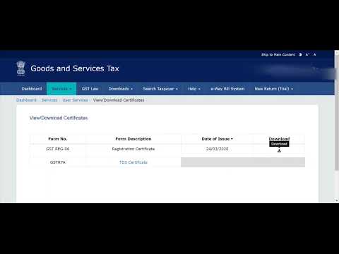 How to download gst registration certificate