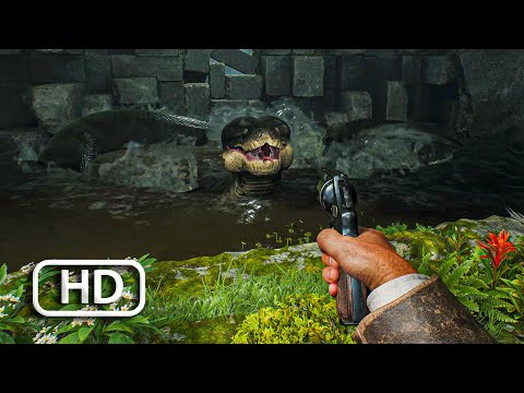 Giant Snake All Cutscenes - Indiana Jones And The Great Circle [4K 60FPS]