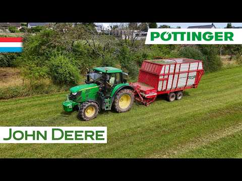 Bringing in the 2nd cut | John Deere 6130M // Pöttinger Siloprofi II | Luxembourg 2024