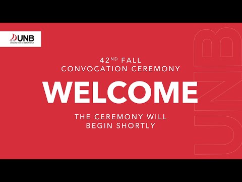 UNB's 42nd Fall Convocation