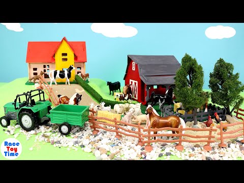 Small Farm On A Hill - Barnyard Animal Miniature Figures