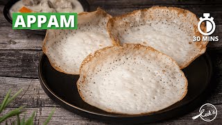 Appam Recipe | How to make Appam without Yeast | Kerala Appam | Appam Batter Recipe | Cookd