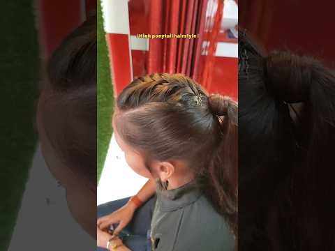 Quick and easy high ponytail #hairstyle || 2 minute hairstyle #shorts || Diya Makeover