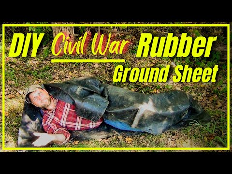 DIY Rubber Ground Sheet: Civil War Gum Blanket for Survival & Camping