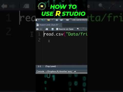 How to use R studio #short